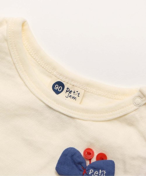 Petit jam（プチジャム）の「初夏の3柄ドッキングワンピース（ワンピース・キッズ・イエロー/アイボリー/グレー・80/95/100/120/90/110/130）」の8枚目の写真