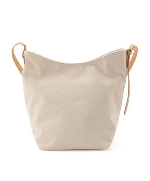 VIS（ビス）の「ロゴプリントキャンバスショルダーバッグ（トートバッグ・レディース・ベージュ/ブラック・FREE）」の4枚目の写真