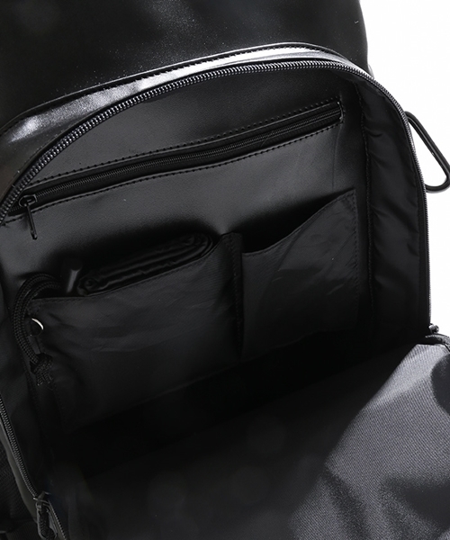 WEGO（ウィゴー）の「WEGO/フェイクレザースクールビッグリュック（バックパック/リュック・メンズ・ブラック/サックスブルー/ライトピンク/ホワイト・FREE）」の20枚目の写真