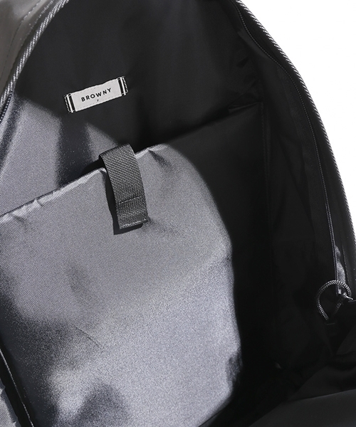 WEGO（ウィゴー）の「WEGO/フェイクレザースクールビッグリュック（バックパック/リュック・メンズ・ブラック/サックスブルー/ライトピンク/ホワイト・FREE）」の21枚目の写真