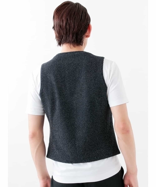 MICHEL KLEIN HOMME (ミッシェルクランオム)の「ジレ【ルイーザ】(ベスト・メンズ・ワインレッド/ネイビー・MEDIUM/LARGE)」の6枚目の写真