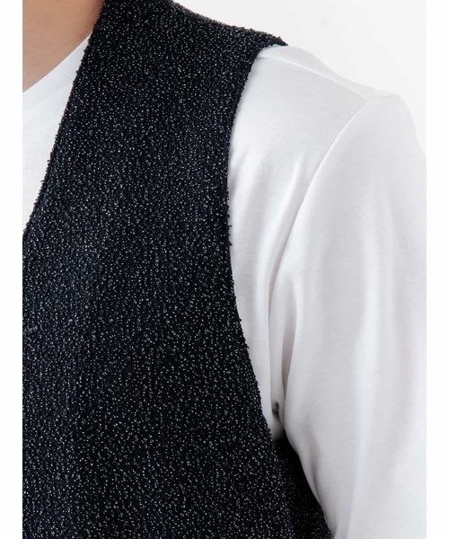 MICHEL KLEIN HOMME (ミッシェルクランオム)の「ジレ【ルイーザ】(ベスト・メンズ・ワインレッド/ネイビー・MEDIUM/LARGE)」の11枚目の写真