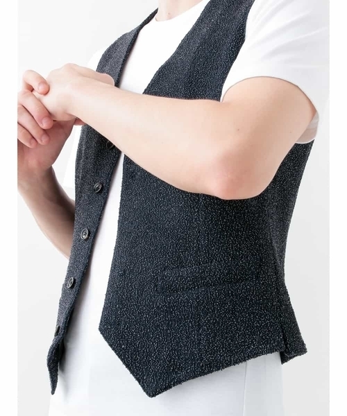 MICHEL KLEIN HOMME (ミッシェルクランオム)の「ジレ【ルイーザ】(ベスト・メンズ・ワインレッド/ネイビー・MEDIUM/LARGE)」の12枚目の写真