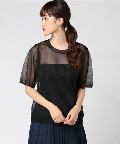 WEGO（ウィゴー）の「WEGO/ラメシアートップス（ニット/セーター・レディース・ライトパープル/ホワイト/ブラック・FREE）」の20枚目の写真