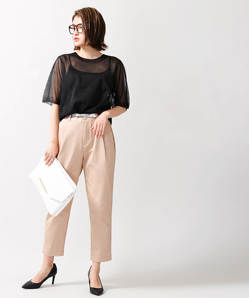 WEGO（ウィゴー）の「WEGO/ラメシアートップス（ニット/セーター・レディース・ライトパープル/ホワイト/ブラック・FREE）」の16枚目の写真