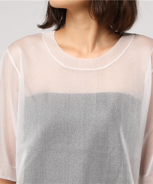 WEGO（ウィゴー）の「WEGO/ラメシアートップス（ニット/セーター・レディース・ライトパープル/ホワイト/ブラック・FREE）」の7枚目の写真