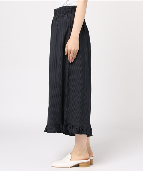 Ne-net（ネネット）の「S (S)ピンストライプガウチョ（その他パンツ・レディース・ネイビー/ダークグレー・02）」の7枚目の写真