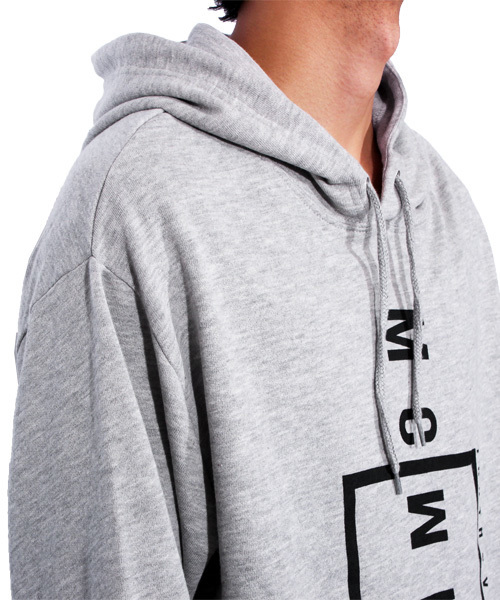 8(eight)(エイト)の「ロゴ プルオーバー パーカー スウェット ロング丈 (パーカー・メンズ・ホワイト/ブラック/グレー・MEDIUM/LARGE)」の6枚目の写真