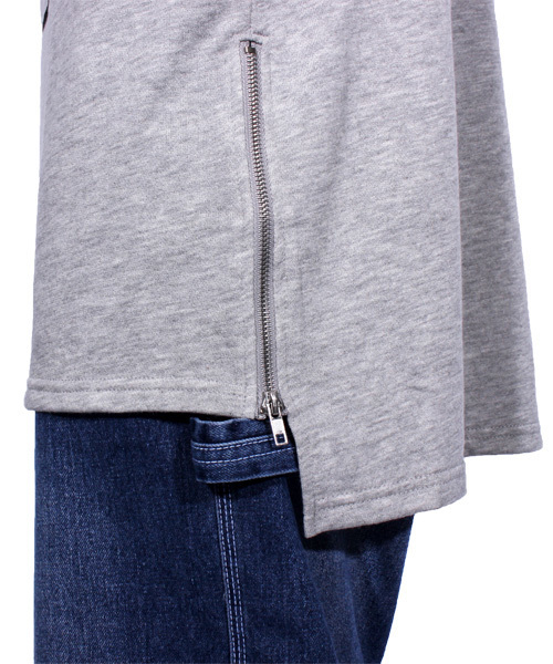 8(eight)(エイト)の「ロゴ プルオーバー パーカー スウェット ロング丈 (パーカー・メンズ・ホワイト/ブラック/グレー・MEDIUM/LARGE)」の10枚目の写真