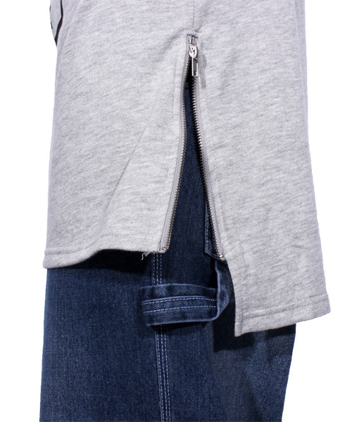 8(eight)(エイト)の「ロゴ プルオーバー パーカー スウェット ロング丈 (パーカー・メンズ・ホワイト/ブラック/グレー・MEDIUM/LARGE)」の11枚目の写真