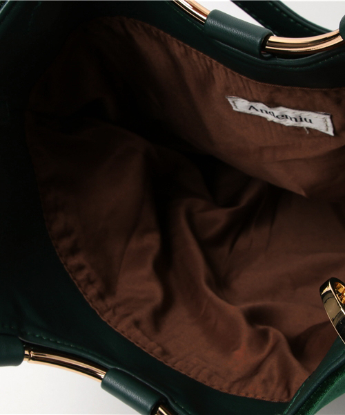 Andemiu（アンデミュウ）の「3WAYクラッチトートＢＡＧ771559（ショルダーバッグ・ブラック/グリーン・FREE）」の3枚目の写真