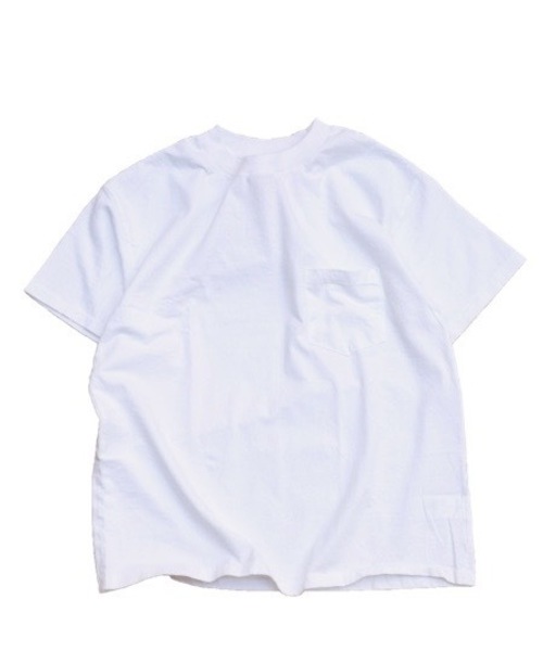TOWNCRAFT(タウンクラフト)の「TOWN CRAFT/タウンクラフト PACK POCKET TEE(Tシャツ/カットソー)」|ホワイト