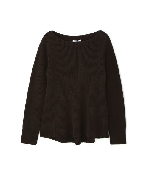 NATURAL BEAUTY BASIC（ナチュラルビューティーベーシック）の「【JJ×NBBコラボ】Aラインリブニット（ニット/セーター・レディース・オフホワイト/グレー/ブラウン/グリーン・MEDIUM）」の10枚目の写真