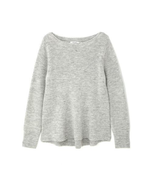 NATURAL BEAUTY BASIC（ナチュラルビューティーベーシック）の「【JJ×NBBコラボ】Aラインリブニット（ニット/セーター・レディース・オフホワイト/グレー/ブラウン/グリーン・MEDIUM）」の14枚目の写真