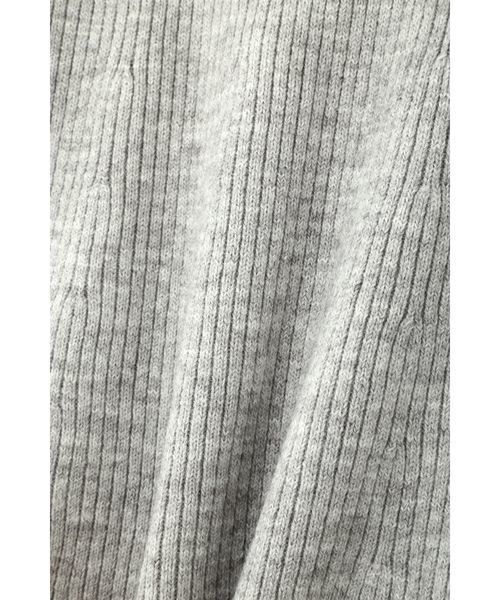 NATURAL BEAUTY BASIC（ナチュラルビューティーベーシック）の「【JJ×NBBコラボ】Aラインリブニット（ニット/セーター・レディース・オフホワイト/グレー/ブラウン/グリーン・MEDIUM）」の15枚目の写真