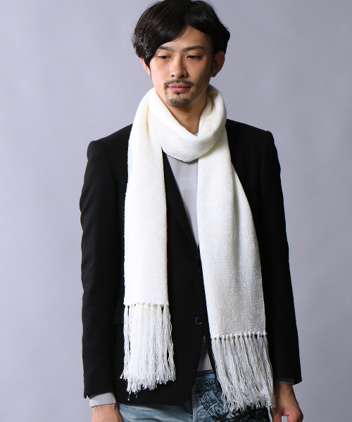 5351 POUR LES HOMMES（ゴーサンゴーイチプールオム）の「迷彩マフラー（マフラー・メンズ・ホワイト/ブラック・FREE）」の5枚目の写真