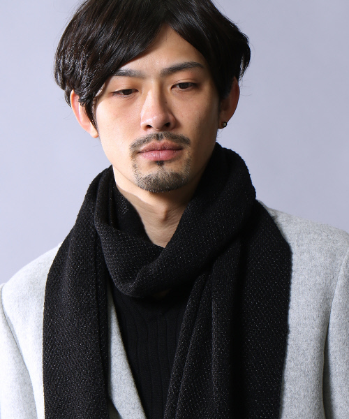 5351 POUR LES HOMMES（ゴーサンゴーイチプールオム）の「迷彩マフラー（マフラー・メンズ・ホワイト/ブラック・FREE）」の6枚目の写真