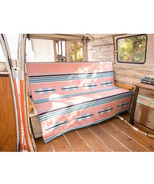 【チャイハネ】メキシカンボーダー柄ラグマット約140×200cm（ラグ/マット）｜チャイハネ（チャイハネ）