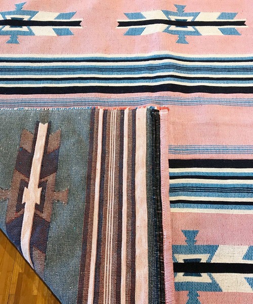 【チャイハネ】メキシカンボーダー柄ラグマット約140×200cm（ラグ/マット）｜チャイハネ（チャイハネ）