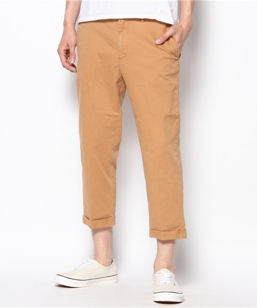 GLOBAL WORK（グローバルワーク）の「【GLOBAL WORK】チノクロップドパンツ（チノパンツ・メンズ・グリーン/ネイビー/ブラウン/ベージュ・LARGE/MEDIUM/SMALL/X-LARGE）」の2枚目の写真