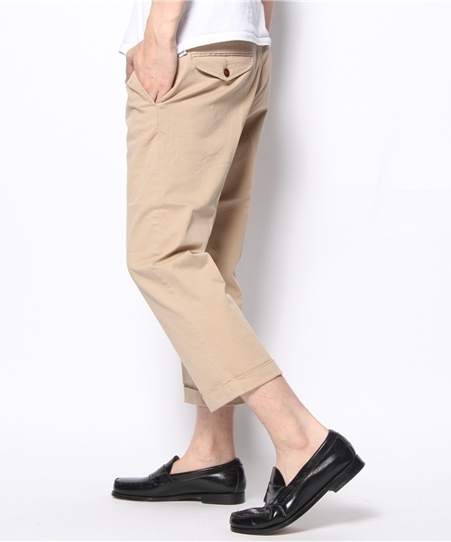 GLOBAL WORK（グローバルワーク）の「【GLOBAL WORK】チノクロップドパンツ（チノパンツ・メンズ・グリーン/ネイビー/ブラウン/ベージュ・LARGE/MEDIUM/SMALL/X-LARGE）」の5枚目の写真