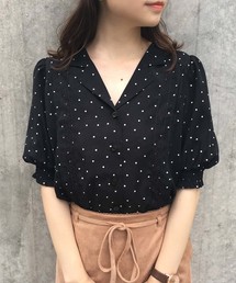 one after another NICE CLAUP | 【ZOZO限定】レース付開襟ブラウス(シャツ/ブラウス)