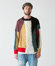 rehacer | rehacer : Multi Panel Gauge Knit(ニット/セーター)