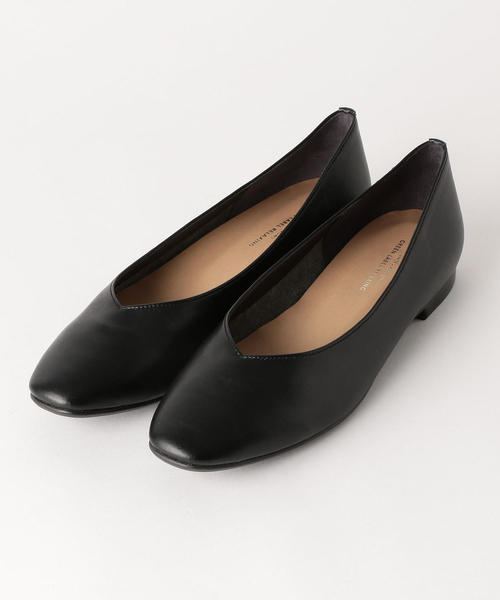 green label relaxing（グリーンレーベルリラクシング）の「★NFC スクエアソフト フラットシューズ(1cmヒール) ◆（バレエシューズ・レディース・ブラウン/ホワイト/ブラック・23cm/25cm/24.5cm/23.5cm/22.5cm/22cm/24cm）」の10枚目の写真