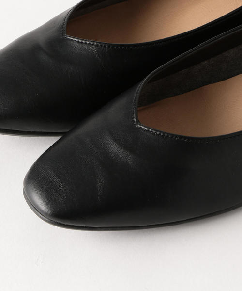 green label relaxing（グリーンレーベルリラクシング）の「★NFC スクエアソフト フラットシューズ(1cmヒール) ◆（バレエシューズ・レディース・ブラウン/ホワイト/ブラック・23cm/25cm/24.5cm/23.5cm/22.5cm/22cm/24cm）」の6枚目の写真
