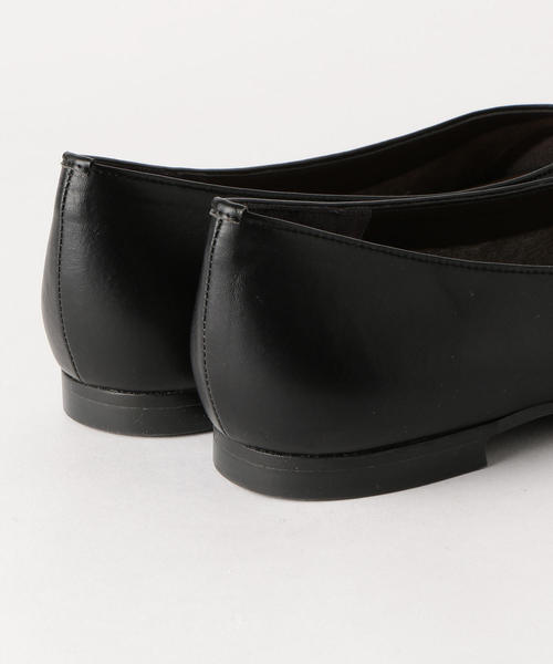green label relaxing（グリーンレーベルリラクシング）の「★NFC スクエアソフト フラットシューズ(1cmヒール) ◆（バレエシューズ・レディース・ブラウン/ホワイト/ブラック・23cm/25cm/24.5cm/23.5cm/22.5cm/22cm/24cm）」の7枚目の写真