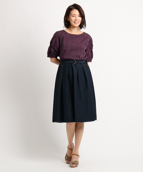 Sunauna(スーナウーナ)の「【洗える】リバーシブルスカート(スカート・レディース・ネイビー/ブラウン・38/36/34)」の12枚目の写真