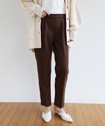 フェイクウールテーパードパンツ