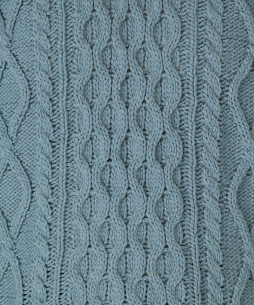 LOWRYS FARM（ローリーズファーム）の「３Ｇケーブルプルオーバー　805091（ニット/セーター・レディース・ベージュ/パープル/ブルー/ブラウン/オフホワイト・MEDIUM/LARGE）」の6枚目の写真