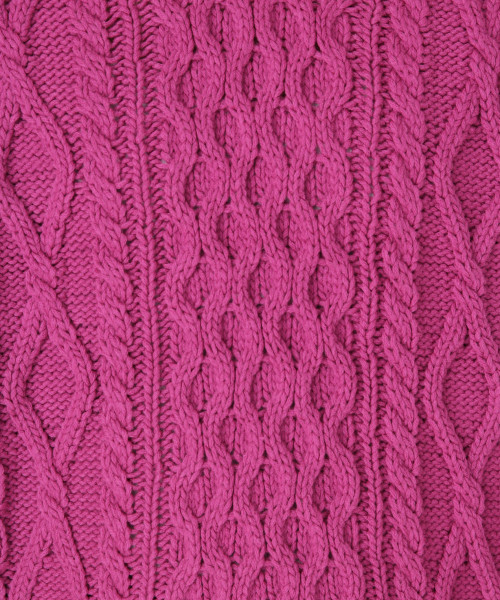 LOWRYS FARM（ローリーズファーム）の「３Ｇケーブルプルオーバー　805091（ニット/セーター・レディース・ベージュ/パープル/ブルー/ブラウン/オフホワイト・MEDIUM/LARGE）」の7枚目の写真
