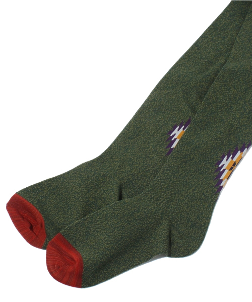 チチカカ(チチカカ)の「ナバホワンポイントタイツ(タイツ/ストッキング・レディース・グリーン/グレー・FREE)」の7枚目の写真