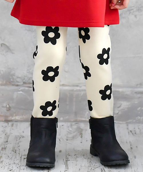 Bee des Bee（ビーデスビー）の「裏起毛 レギンスパンツ（レギンス/スパッツ・キッズ・ホワイト系その他/ブラック系その他6/ブラック系その他4/ブラック系その他5/ブラック系その他/ブラック系その他2/ホワイト系その他3/ベージュ系その他/アイボリー/グレー系その他/グリーン系カモフラージュ/ブラック系その他3/ホワイト系その他2/ネイビー/ピンク/ホワイト系その他4/ベージュ系その他2/ブラック系2/アイボリー系/ブラック系/レッド系/ブラック系3/ネイビー系/グレー系/アイボリー系2・120cm/100cm/150cm/140cm/90cm/110cm/130cm）」の3枚目の写真