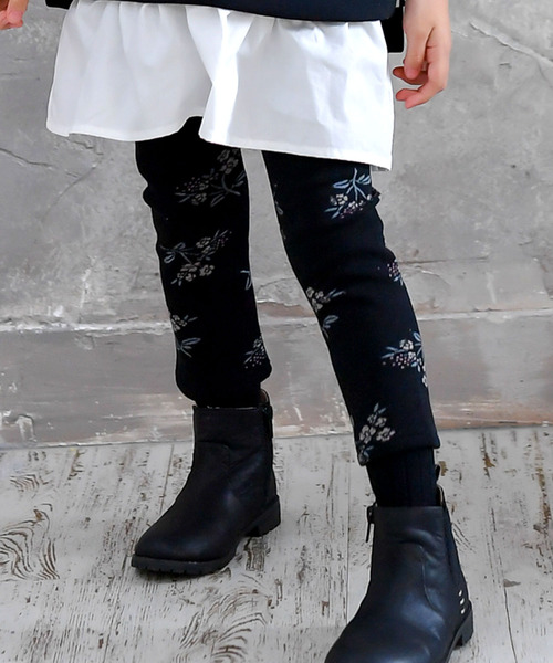 Bee des Bee（ビーデスビー）の「裏起毛 レギンスパンツ（レギンス/スパッツ・キッズ・ホワイト系その他/ブラック系その他6/ブラック系その他4/ブラック系その他5/ブラック系その他/ブラック系その他2/ホワイト系その他3/ベージュ系その他/アイボリー/グレー系その他/グリーン系カモフラージュ/ブラック系その他3/ホワイト系その他2/ネイビー/ピンク/ホワイト系その他4/ベージュ系その他2/ブラック系2/アイボリー系/ブラック系/レッド系/ブラック系3/ネイビー系/グレー系/アイボリー系2・120cm/100cm/150cm/140cm/90cm/110cm/130cm）」の9枚目の写真