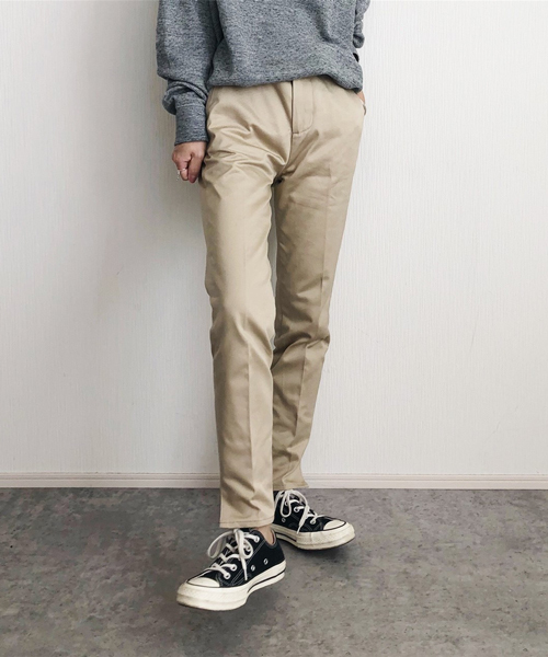 STUDIOUS（ステュディオス）の「【STUDIOUS】【WEARISTA mayumi コラボ】スリットテーパードチノパンツ（チノパンツ・レディース・ブラック/ベージュ・0/1/2）」の12枚目の写真