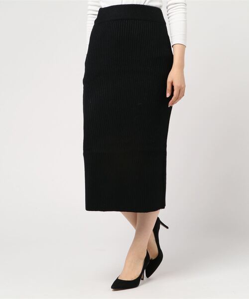 fifth（フィフス）の「ニットロングタイトスカート（スカート・レディース・ブラック/ブラウン/グレー/グリーン/アイボリー・MEDIUM）」の3枚目の写真