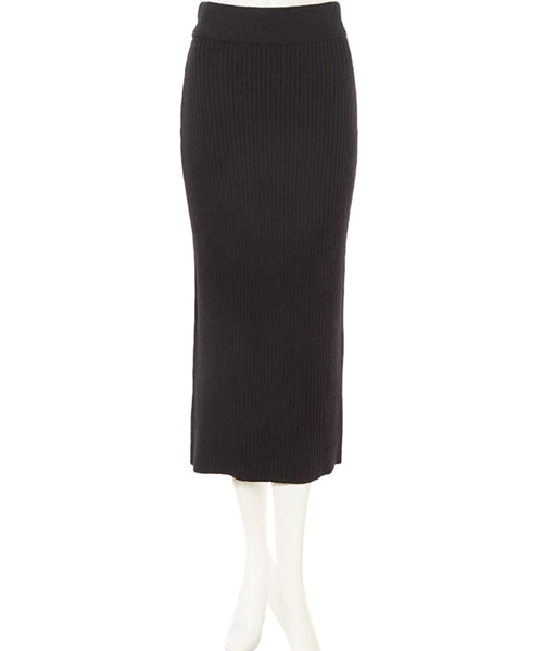 fifth（フィフス）の「ニットロングタイトスカート（スカート・レディース・ブラック/ブラウン/グレー/グリーン/アイボリー・MEDIUM）」の8枚目の写真