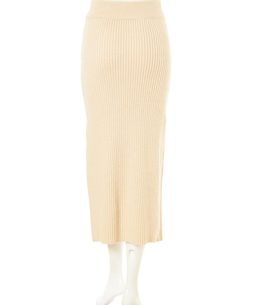 fifth（フィフス）の「ニットロングタイトスカート（スカート・レディース・ブラック/ブラウン/グレー/グリーン/アイボリー・MEDIUM）」の6枚目の写真