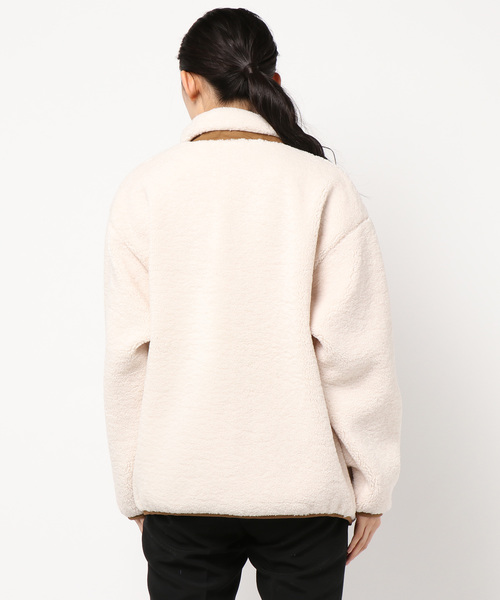 DouDou(ドゥドゥ)の「ボアブルゾン(その他アウター・レディース・ベージュ/オフホワイト・FREE)」の5枚目の写真