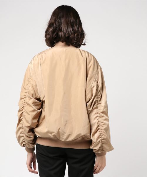 one way(ワンウェイ)の「リバーシブルBIG MA-1(MA-1・レディース・ブラック/ベージュ/ライトグリーン/ダークグリーン・M)」の8枚目の写真