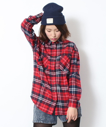 WEGO | WEGO/チェックネルBIGシャツ(シャツ/ブラウス)