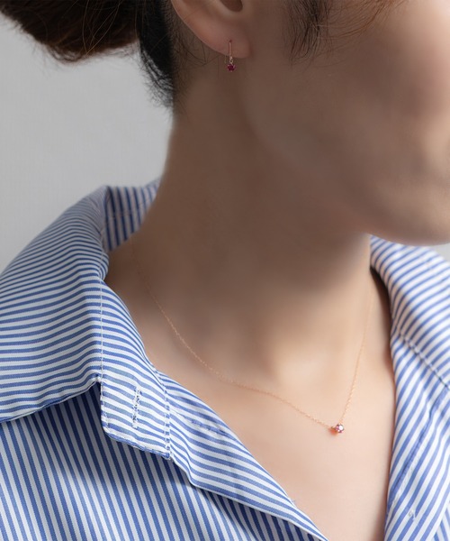 ESTELLE（エステール）の「7月誕生石 K18 ピンクゴールド ルビー ネックレス ESTELLE/エステール WEB限定（ネックレス・レディース・ピンクゴールド・40cm）」の13枚目の写真