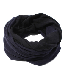 WHO'S WHO gallery | コットンカシミヤ配色スヌード(ストール/ショール)