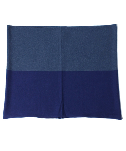 WHO'S WHO gallery（フーズフーギャラリー）の「コットンカシミヤ配色スヌード（ストール/ショール・メンズ・ブラック/グレー/オレンジ/ワインレッド/ダークブルー/その他・FREE）」の11枚目の写真