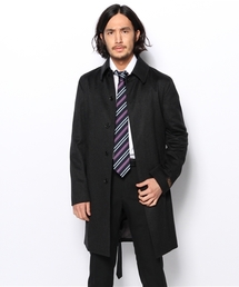 EDIFICE | ウールカシミア ベルテッドコート(ステンカラーコート)