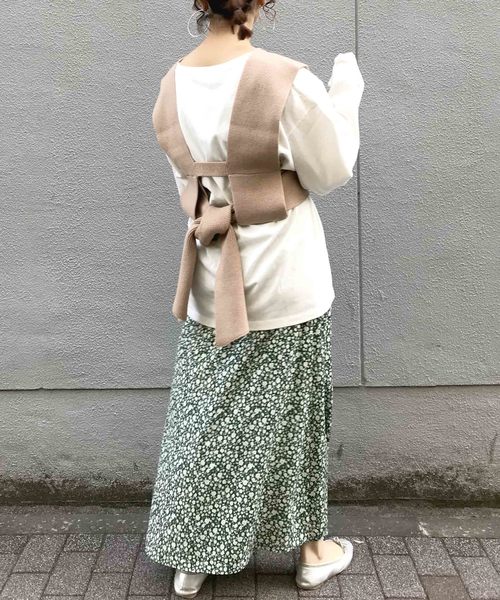 archives（アルシーヴ）の「ビスチェSETチュニック（Tシャツ/カットソー・レディース・ブラック/オフホワイト/モカ・MEDIUM）」の10枚目の写真