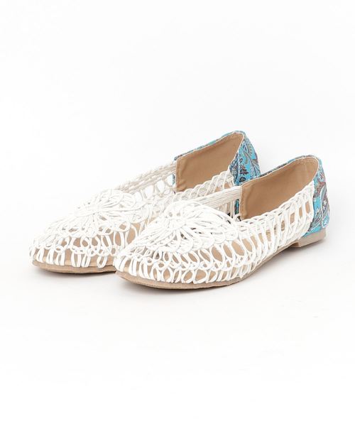 チャイハネ（チャイハネ）の「【チャイハネ】フラワーコードパンプス（パンプス・レディース・ホワイト/ブラック/レッド/ブルー・M/L）」の13枚目の写真